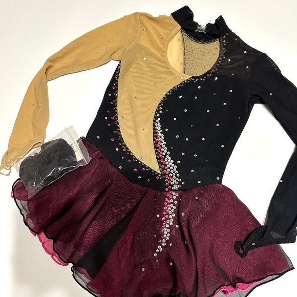 New Figure Skating Dress Girls' Ice Skating Dress Outfits Size 6(3~5T) 100~110cm - Picture 5 of 10